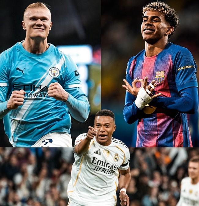 亚马尔姆巴佩哈兰德并列足坛身价榜首，20名球员