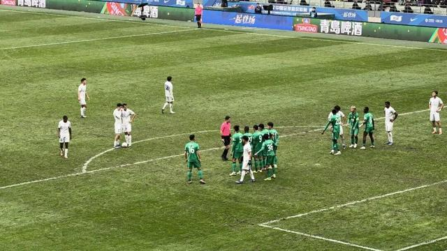 申花客场挑战国安 作者首次下层看台近距离观赛