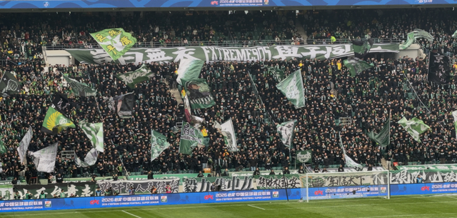 申花客场挑战国安 作者首次下层看台近距离观赛